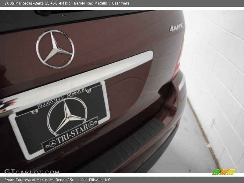 Barolo Red Metallic / Cashmere 2009 Mercedes-Benz GL 450 4Matic