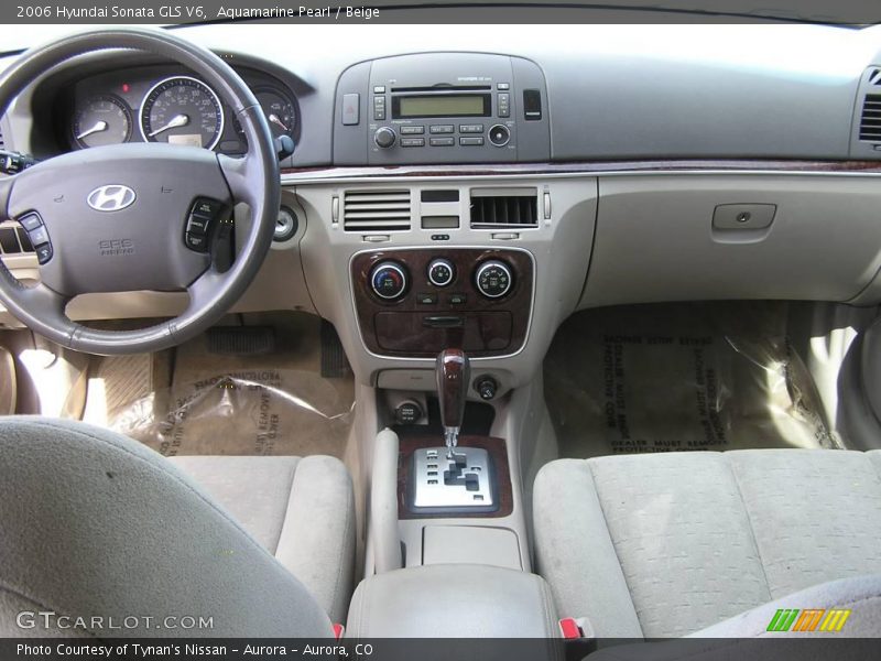 Aquamarine Pearl / Beige 2006 Hyundai Sonata GLS V6