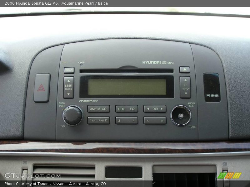 Aquamarine Pearl / Beige 2006 Hyundai Sonata GLS V6