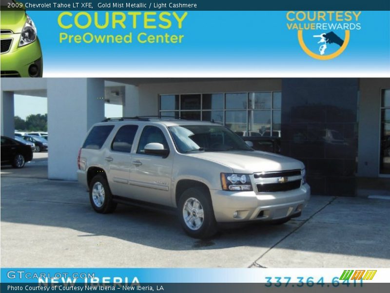 Gold Mist Metallic / Light Cashmere 2009 Chevrolet Tahoe LT XFE