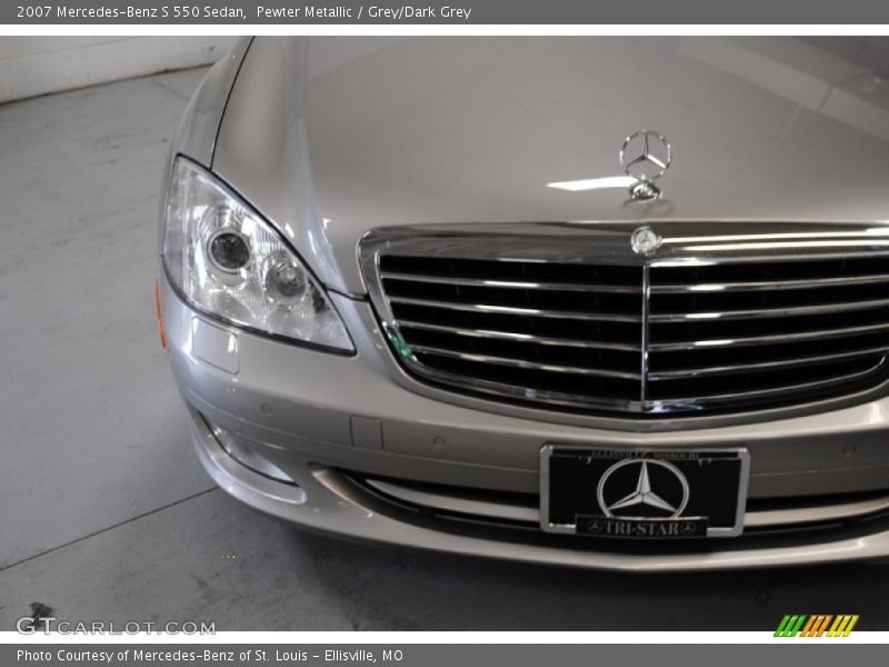 Pewter Metallic / Grey/Dark Grey 2007 Mercedes-Benz S 550 Sedan