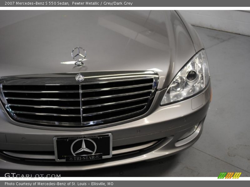 Pewter Metallic / Grey/Dark Grey 2007 Mercedes-Benz S 550 Sedan
