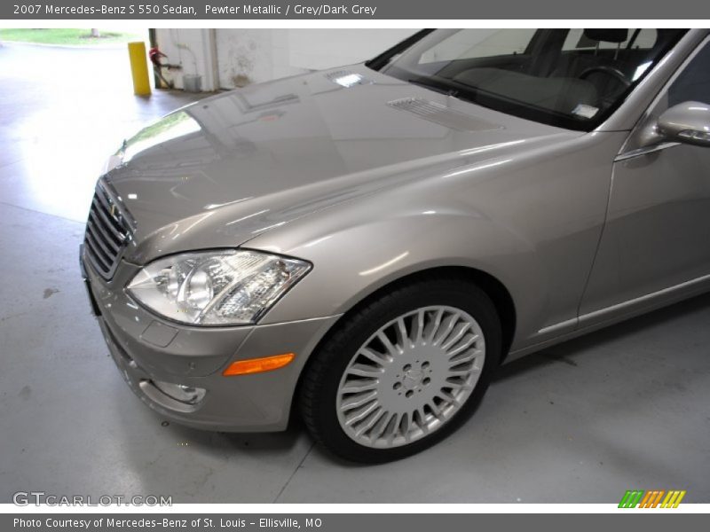 Pewter Metallic / Grey/Dark Grey 2007 Mercedes-Benz S 550 Sedan