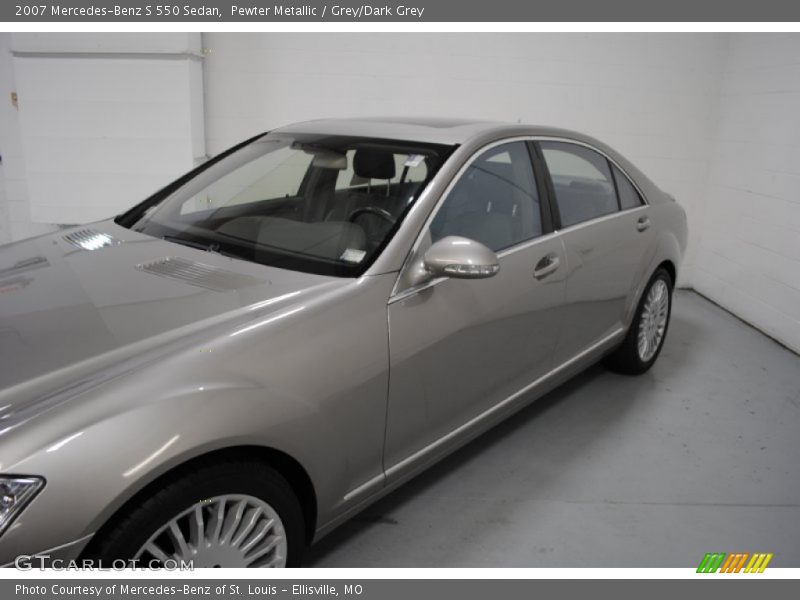 Pewter Metallic / Grey/Dark Grey 2007 Mercedes-Benz S 550 Sedan