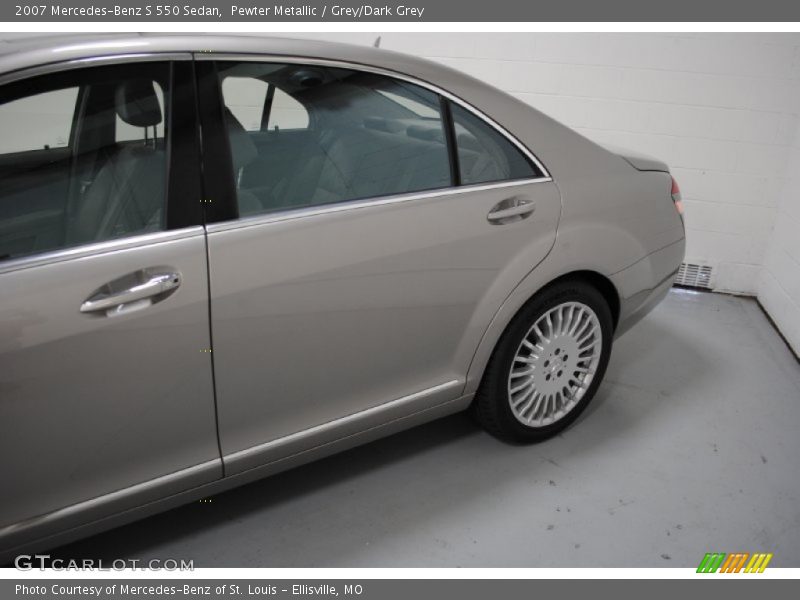 Pewter Metallic / Grey/Dark Grey 2007 Mercedes-Benz S 550 Sedan