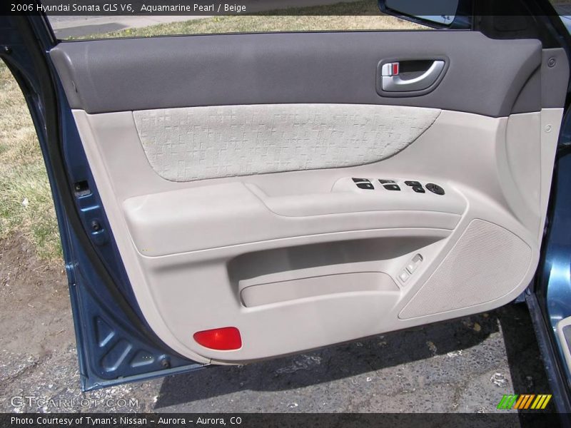 Aquamarine Pearl / Beige 2006 Hyundai Sonata GLS V6