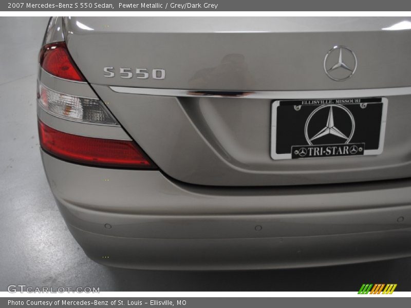 Pewter Metallic / Grey/Dark Grey 2007 Mercedes-Benz S 550 Sedan