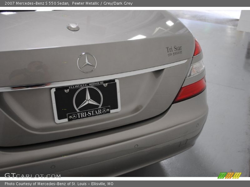 Pewter Metallic / Grey/Dark Grey 2007 Mercedes-Benz S 550 Sedan