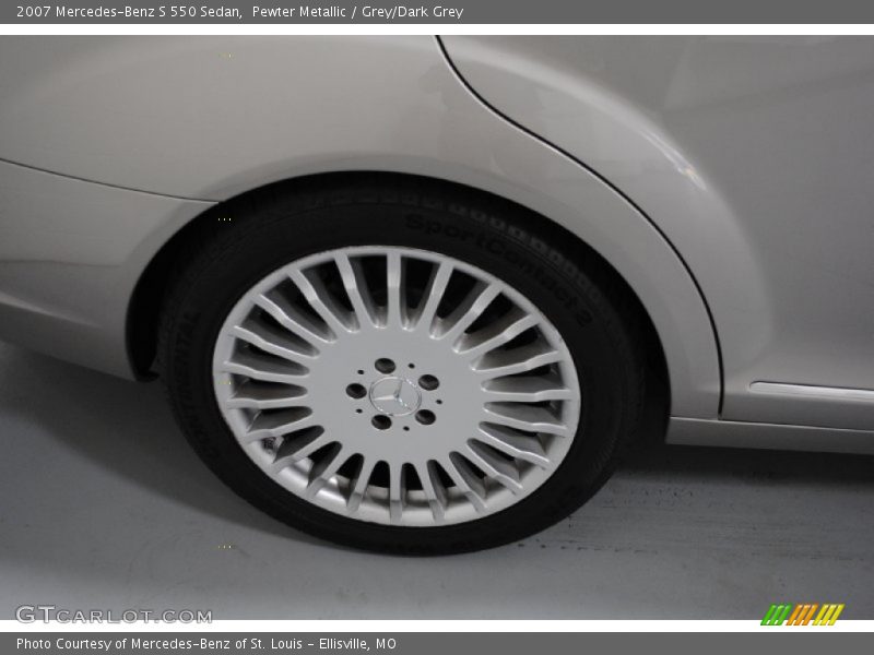 Pewter Metallic / Grey/Dark Grey 2007 Mercedes-Benz S 550 Sedan