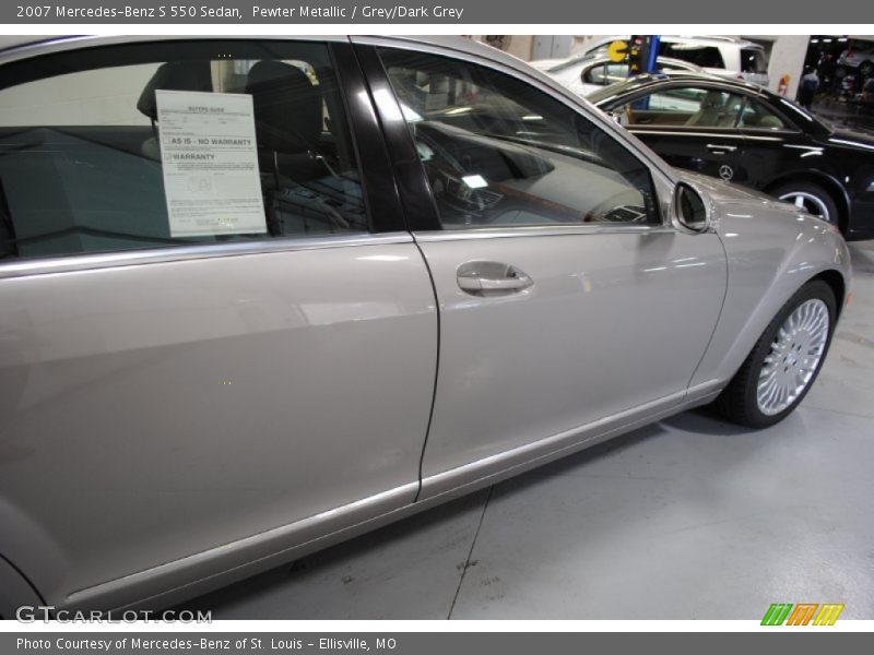 Pewter Metallic / Grey/Dark Grey 2007 Mercedes-Benz S 550 Sedan