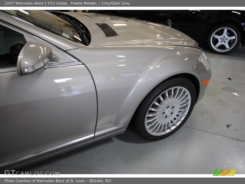 Pewter Metallic / Grey/Dark Grey 2007 Mercedes-Benz S 550 Sedan