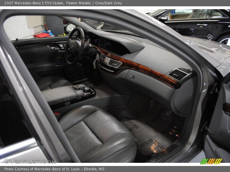 Pewter Metallic / Grey/Dark Grey 2007 Mercedes-Benz S 550 Sedan