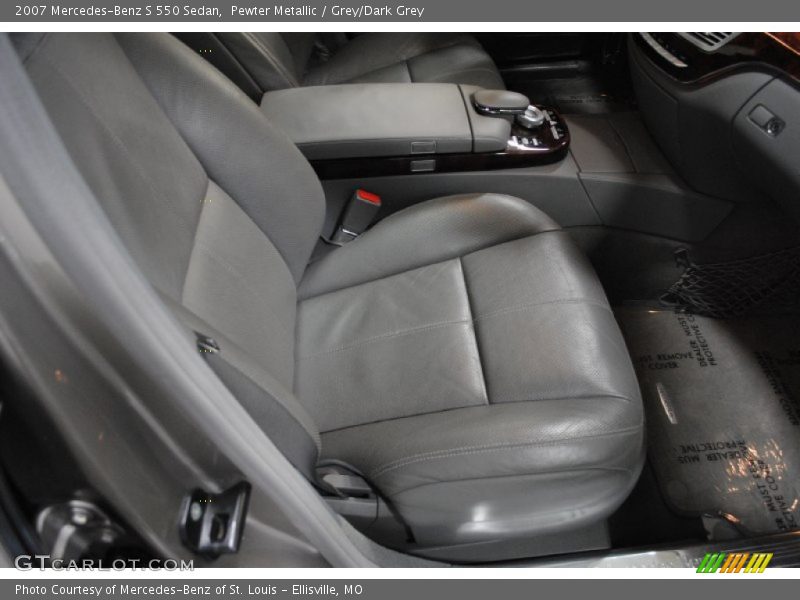 Pewter Metallic / Grey/Dark Grey 2007 Mercedes-Benz S 550 Sedan