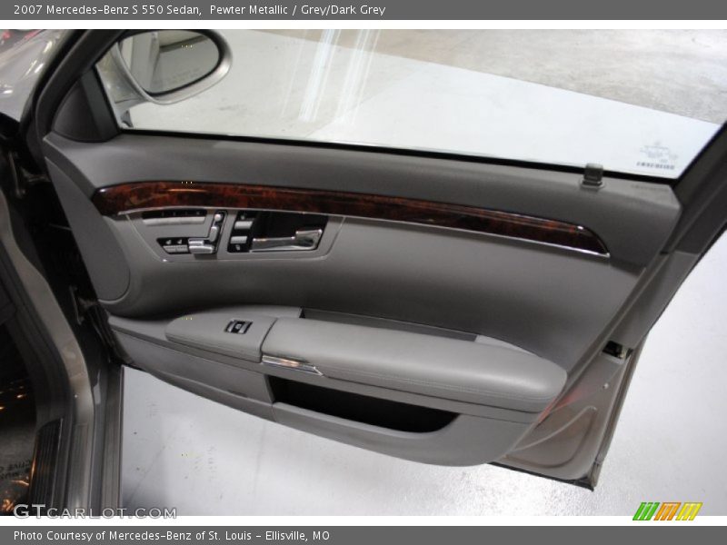 Pewter Metallic / Grey/Dark Grey 2007 Mercedes-Benz S 550 Sedan
