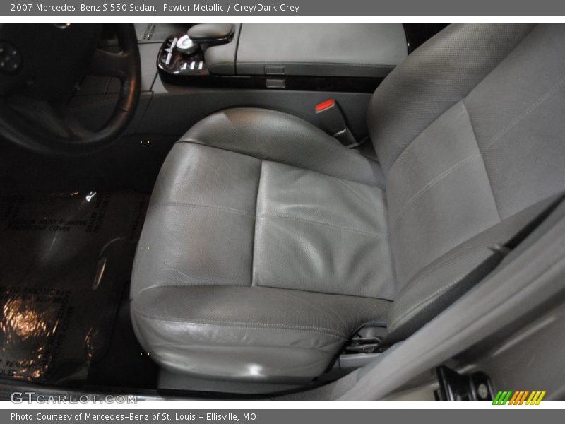 Pewter Metallic / Grey/Dark Grey 2007 Mercedes-Benz S 550 Sedan