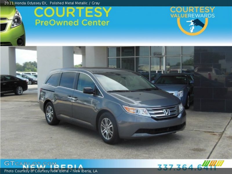 Polished Metal Metallic / Gray 2011 Honda Odyssey EX