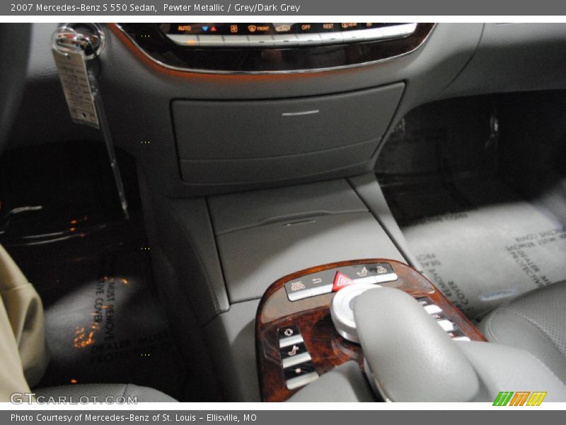 Pewter Metallic / Grey/Dark Grey 2007 Mercedes-Benz S 550 Sedan