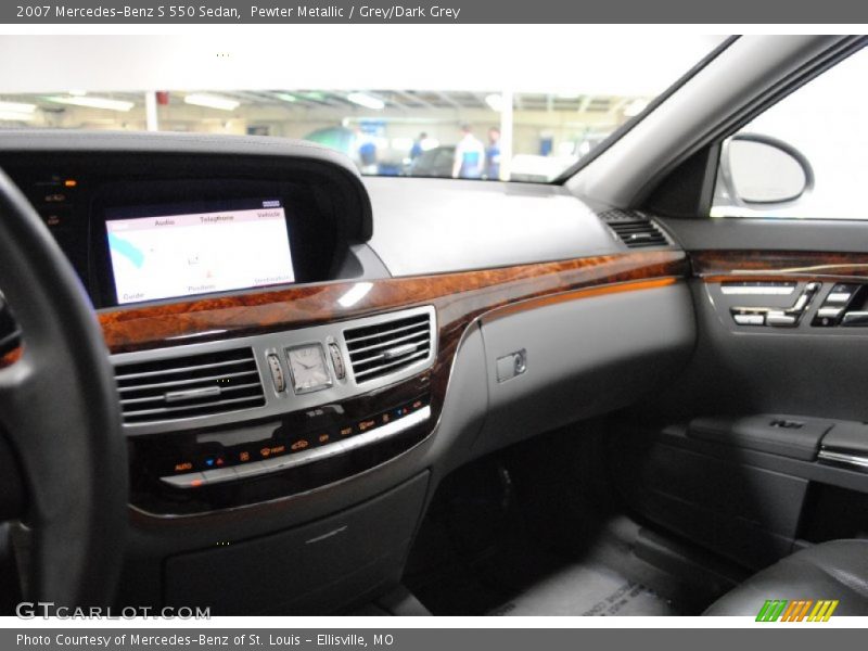 Pewter Metallic / Grey/Dark Grey 2007 Mercedes-Benz S 550 Sedan