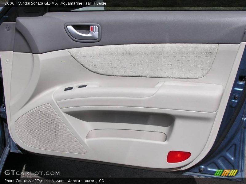 Aquamarine Pearl / Beige 2006 Hyundai Sonata GLS V6