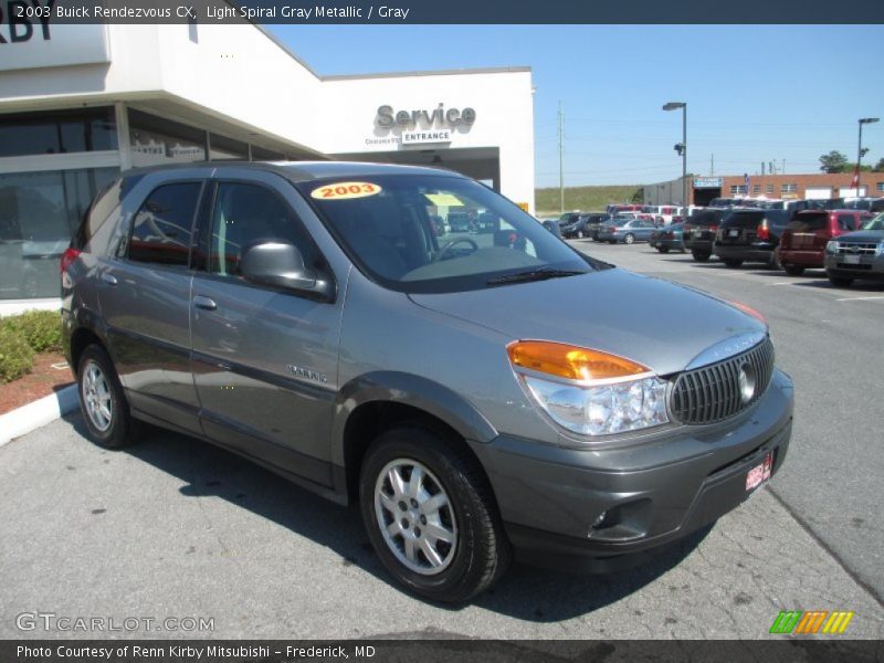 Light Spiral Gray Metallic / Gray 2003 Buick Rendezvous CX