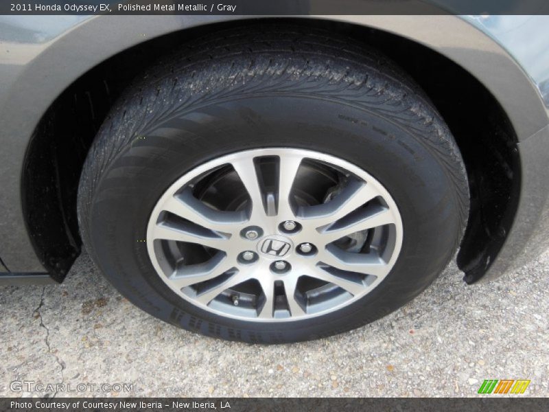 Polished Metal Metallic / Gray 2011 Honda Odyssey EX