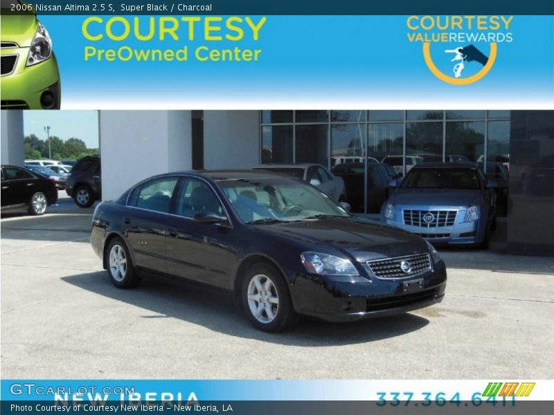 Super Black / Charcoal 2006 Nissan Altima 2.5 S
