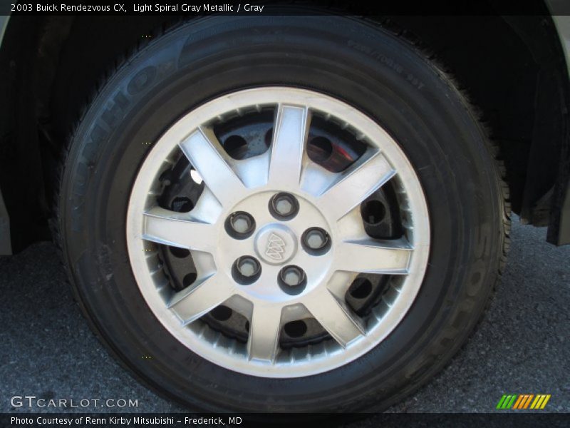 Light Spiral Gray Metallic / Gray 2003 Buick Rendezvous CX