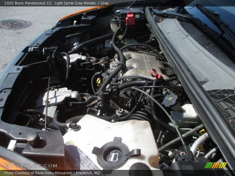 Light Spiral Gray Metallic / Gray 2003 Buick Rendezvous CX
