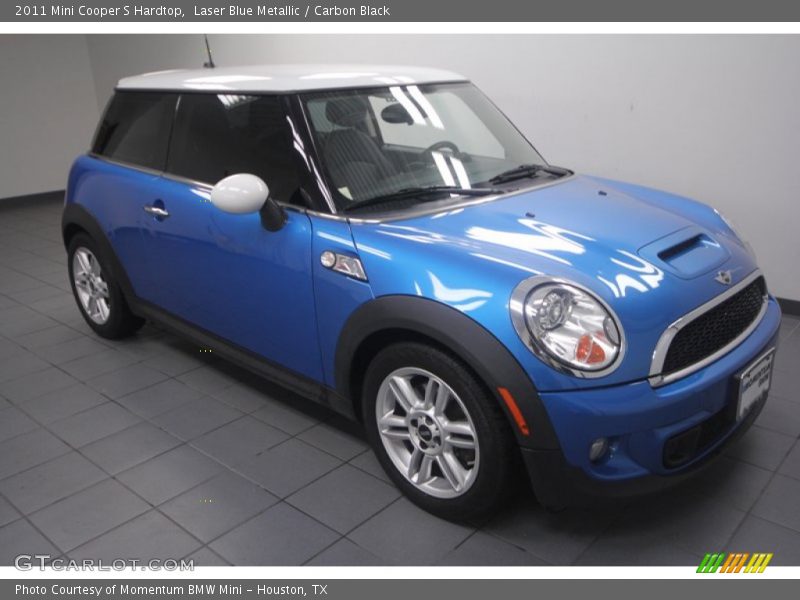 Laser Blue Metallic / Carbon Black 2011 Mini Cooper S Hardtop