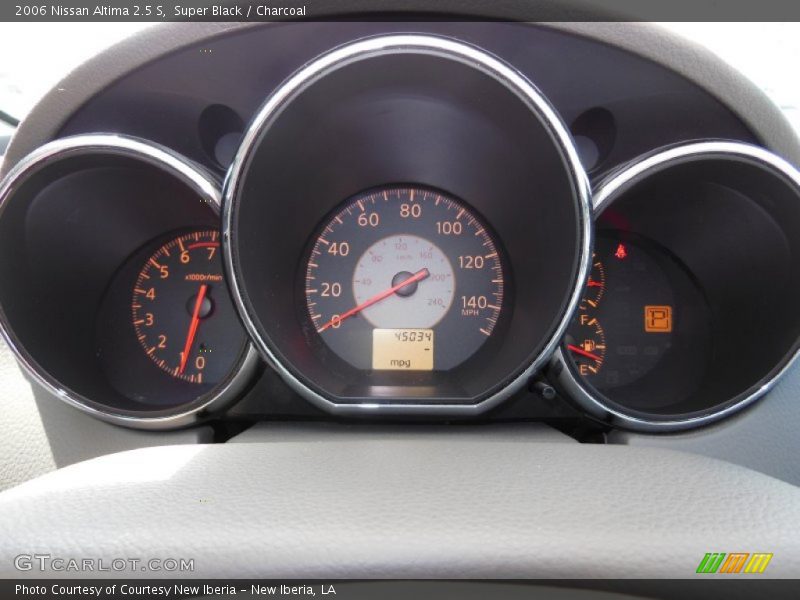 Super Black / Charcoal 2006 Nissan Altima 2.5 S