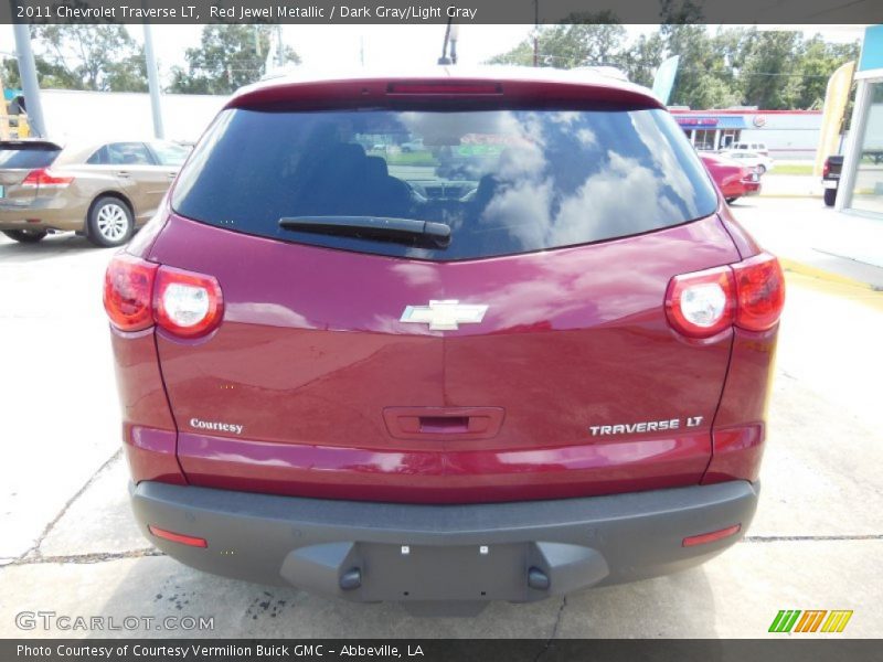 Red Jewel Metallic / Dark Gray/Light Gray 2011 Chevrolet Traverse LT