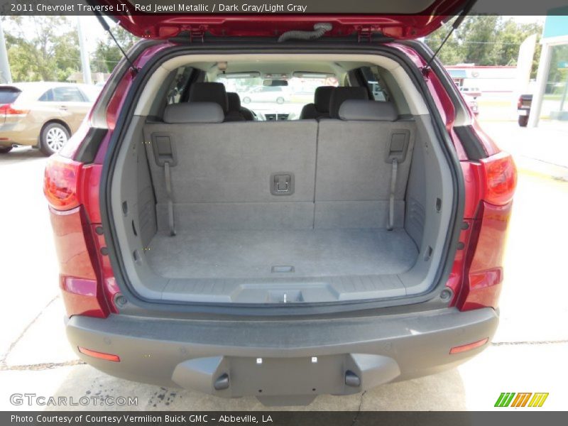 Red Jewel Metallic / Dark Gray/Light Gray 2011 Chevrolet Traverse LT