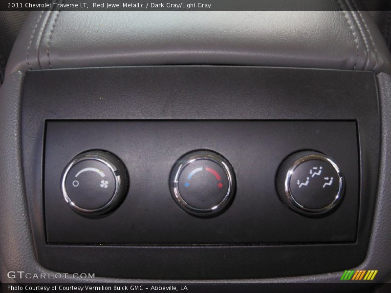 Red Jewel Metallic / Dark Gray/Light Gray 2011 Chevrolet Traverse LT