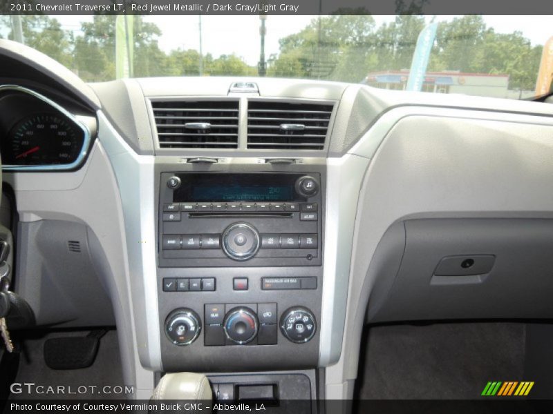 Red Jewel Metallic / Dark Gray/Light Gray 2011 Chevrolet Traverse LT