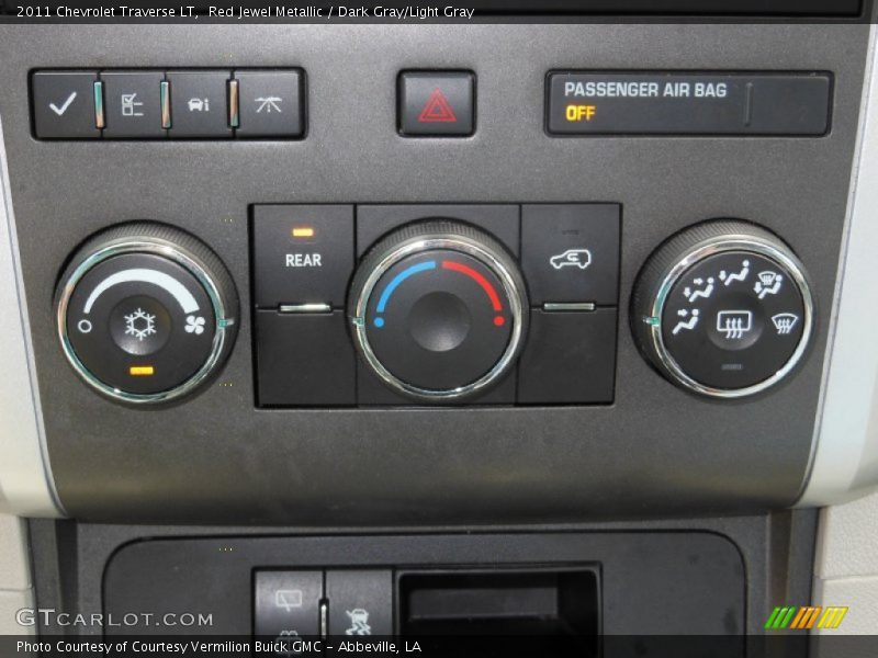 Red Jewel Metallic / Dark Gray/Light Gray 2011 Chevrolet Traverse LT