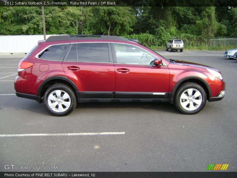 Ruby Red Pearl / Off Black 2012 Subaru Outback 2.5i Premium