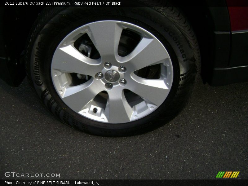 Ruby Red Pearl / Off Black 2012 Subaru Outback 2.5i Premium
