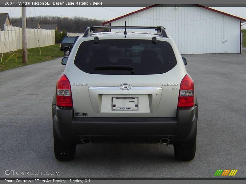 Desert Sage Metallic / Beige 2007 Hyundai Tucson SE