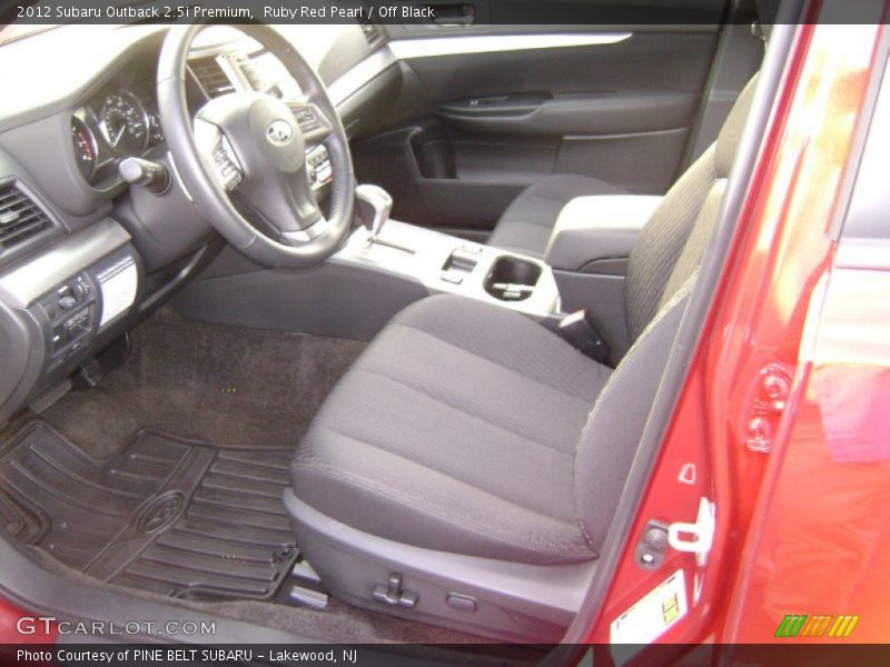 Ruby Red Pearl / Off Black 2012 Subaru Outback 2.5i Premium