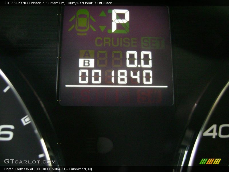Ruby Red Pearl / Off Black 2012 Subaru Outback 2.5i Premium