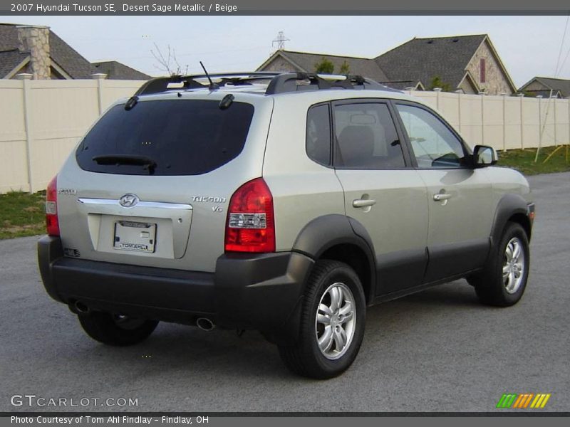 Desert Sage Metallic / Beige 2007 Hyundai Tucson SE