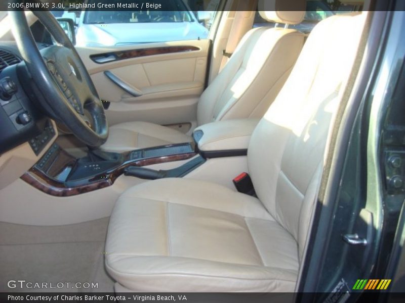 Highland Green Metallic / Beige 2006 BMW X5 3.0i
