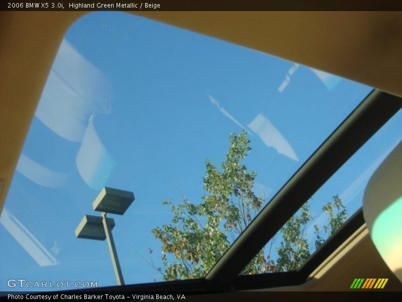 Highland Green Metallic / Beige 2006 BMW X5 3.0i