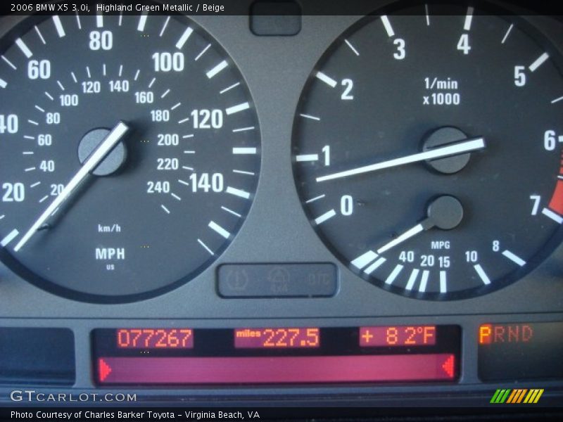 Highland Green Metallic / Beige 2006 BMW X5 3.0i