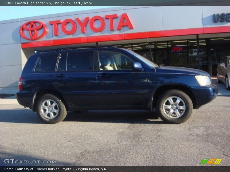 Indigo Ink Pearl / Ivory 2003 Toyota Highlander V6