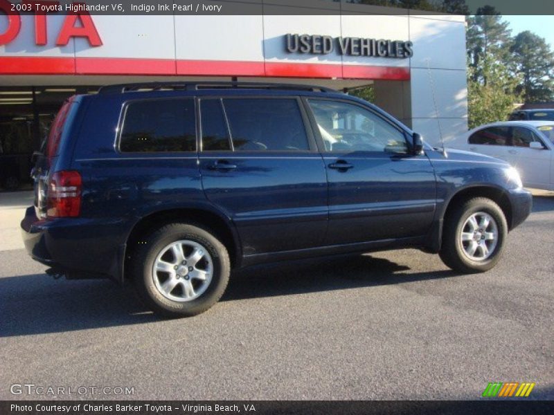 Indigo Ink Pearl / Ivory 2003 Toyota Highlander V6