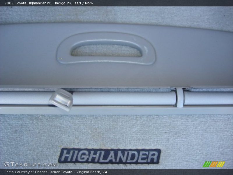Indigo Ink Pearl / Ivory 2003 Toyota Highlander V6