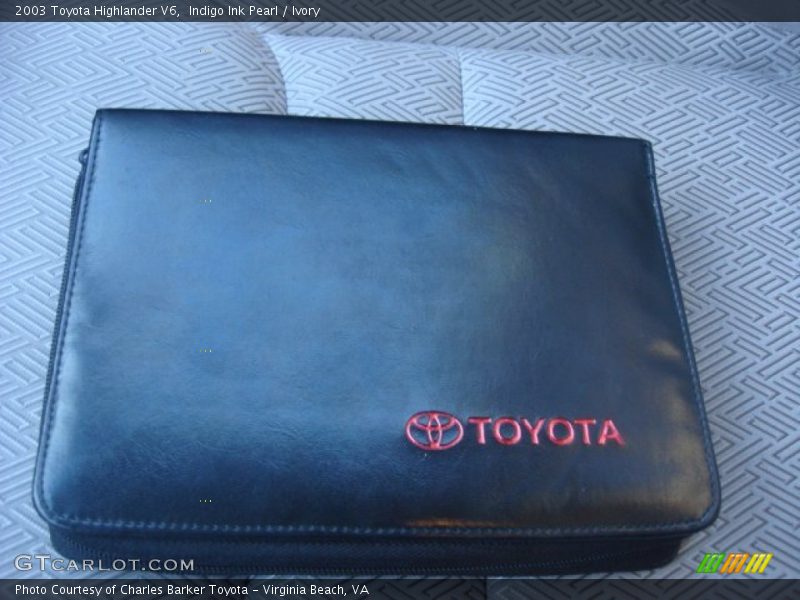 Indigo Ink Pearl / Ivory 2003 Toyota Highlander V6