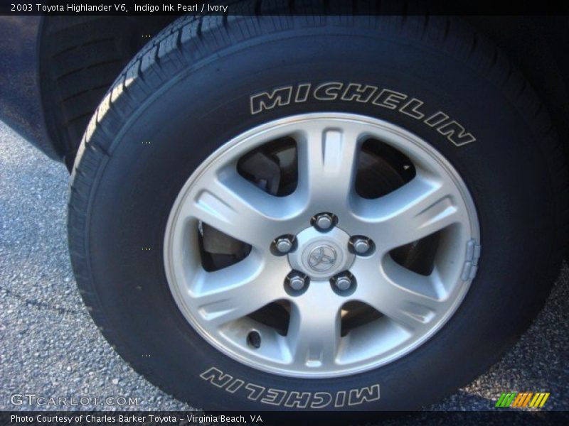 Indigo Ink Pearl / Ivory 2003 Toyota Highlander V6