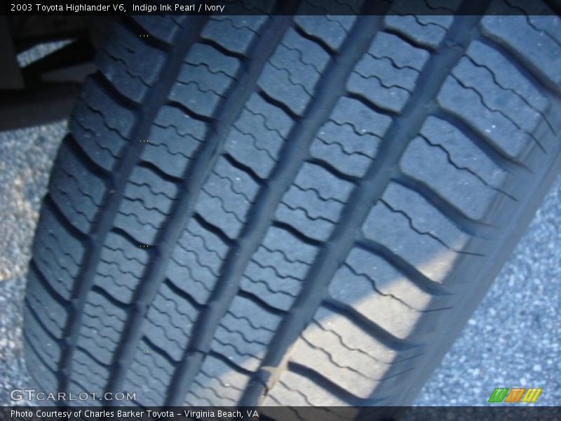Indigo Ink Pearl / Ivory 2003 Toyota Highlander V6